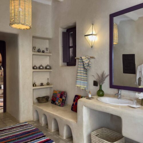 DAR AL HOSSOUN MAISON D'HOTES TAROUDANT ECO LOGDE salle de bain