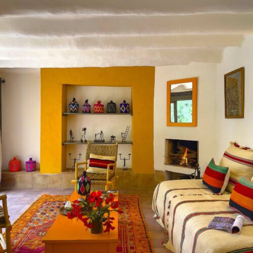 DAR AL HOSSOUN MAISON D'HOTES TAROUDANT ECO LOGDE salon berbère