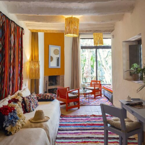 DAR AL HOSSOUN MAISON D'HOTES TAROUDANT ECO LOGDE salon berbère