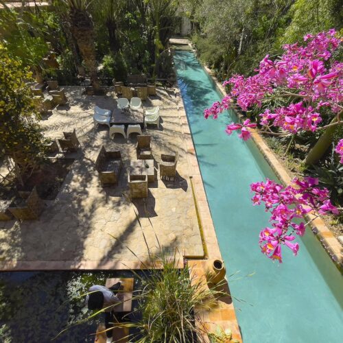 DAR AL HOSSOUN MAISON D'HOTES TAROUDANT ECO LOGDE salle à manger en piiscine