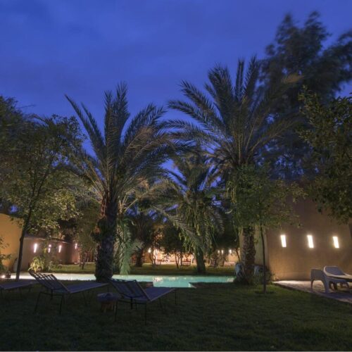 DAR AL HOSSOUN MAISON D'HOTES TAROUDANT ECO LOGDE jardin nocturne