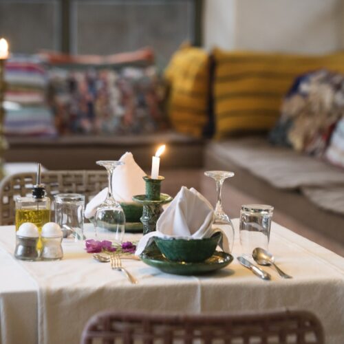 DAR AL HOSSOUN MAISON D'HOTES TAROUDANT ECO LOGDE table et mise en place