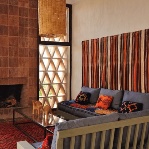 DAR AL HOSSOUN MAISON D'HOTES TAROUDANT ECO LOGDE salon berbère